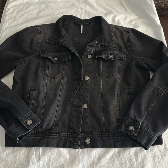 Free People Rumors Denim Jacket Size XL - Picture 3 of 10
